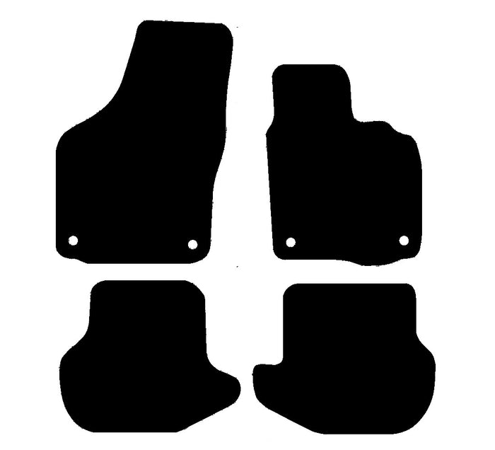 Volkswagen EOS 2006 - 2010 Car Mats vehicle mat pattern