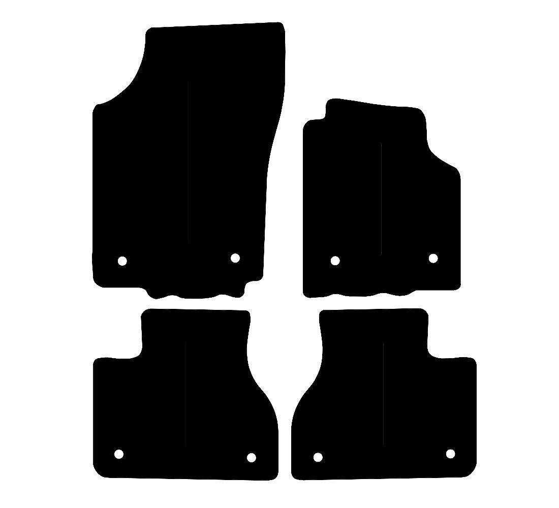 Volkswagen Phaeton (SWB) 2002 - 2016 Car Mats vehicle mat pattern