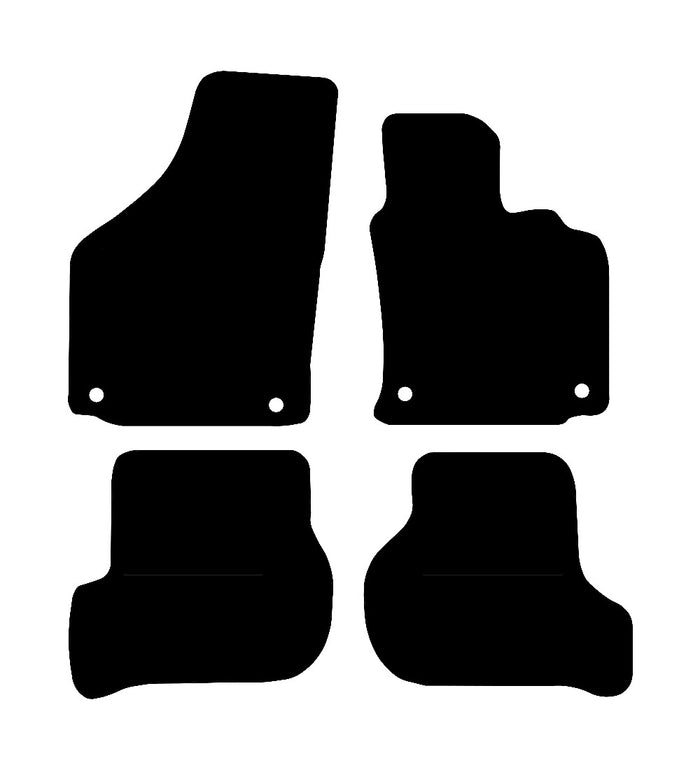 Volkswagen Golf (MK5) 2004 - 2007 Car Mats vehicle mat pattern