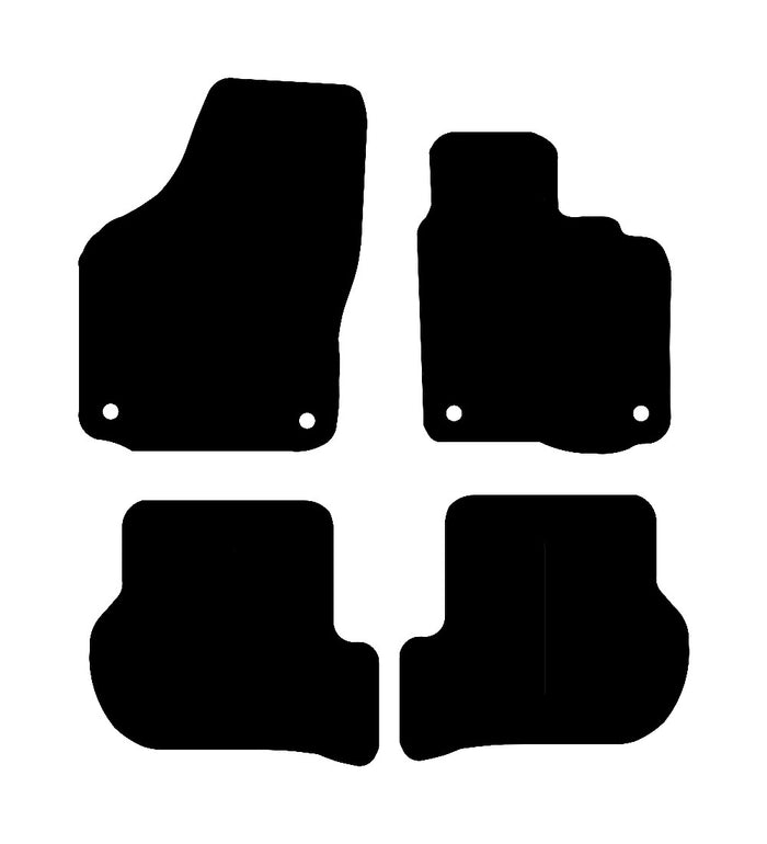 Volkswagen Golf (MK6) 2009 - 2012 Car Mats vehicle mat pattern