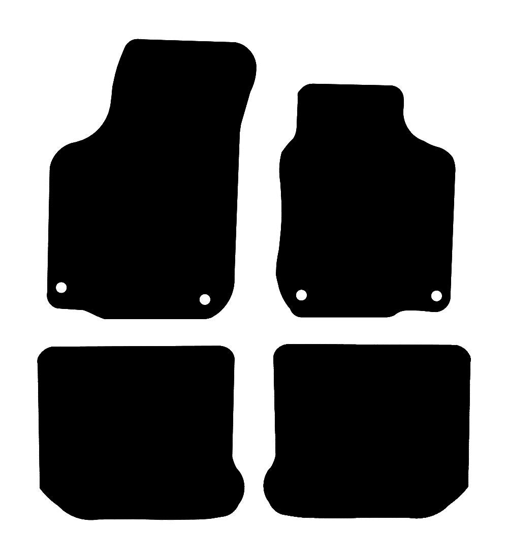 Volkswagen Bora (Round Clip) 1997 - 2004 Car Mats vehicle mat pattern
