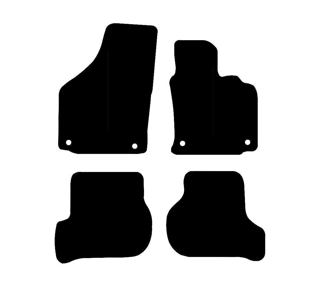 Volkswagen Golf (MK5) (Round Clip) 2007 - 2009 Car Mats vehicle mat pattern