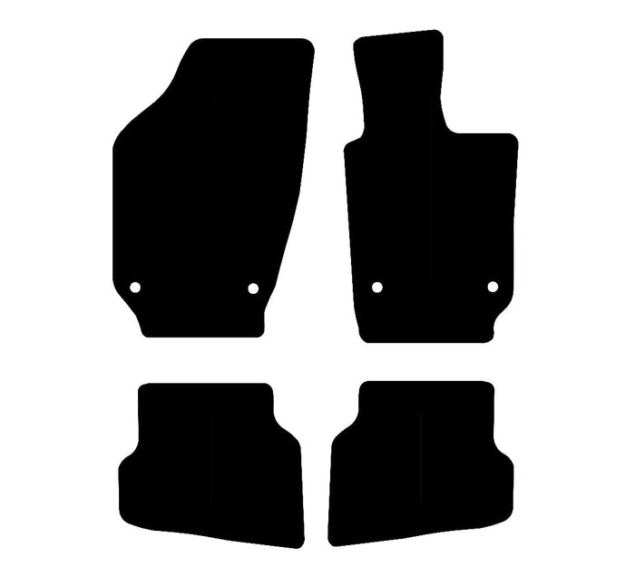 Volkswagen Polo 2009 - 2018 Car Mats vehicle mat pattern