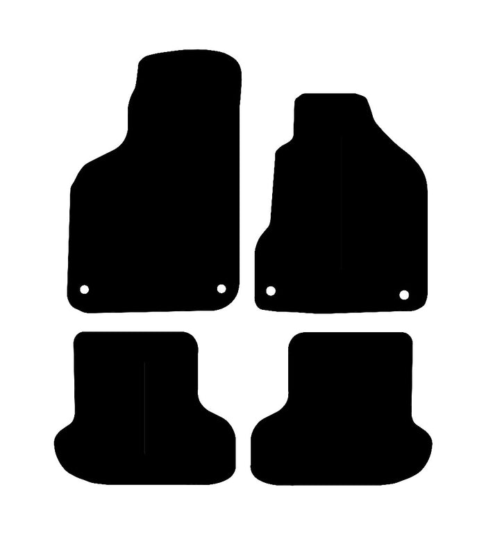 Volkswagen Polo 1998 - 2002 Car Mats vehicle mat pattern