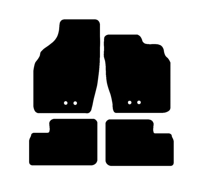 Vauxhall Agila 2000 - 2008 Car Mats vehicle mat pattern