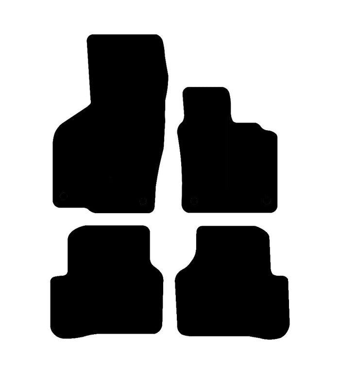 Volkswagen Passat 2005 - 2010 Car Mats vehicle mat pattern