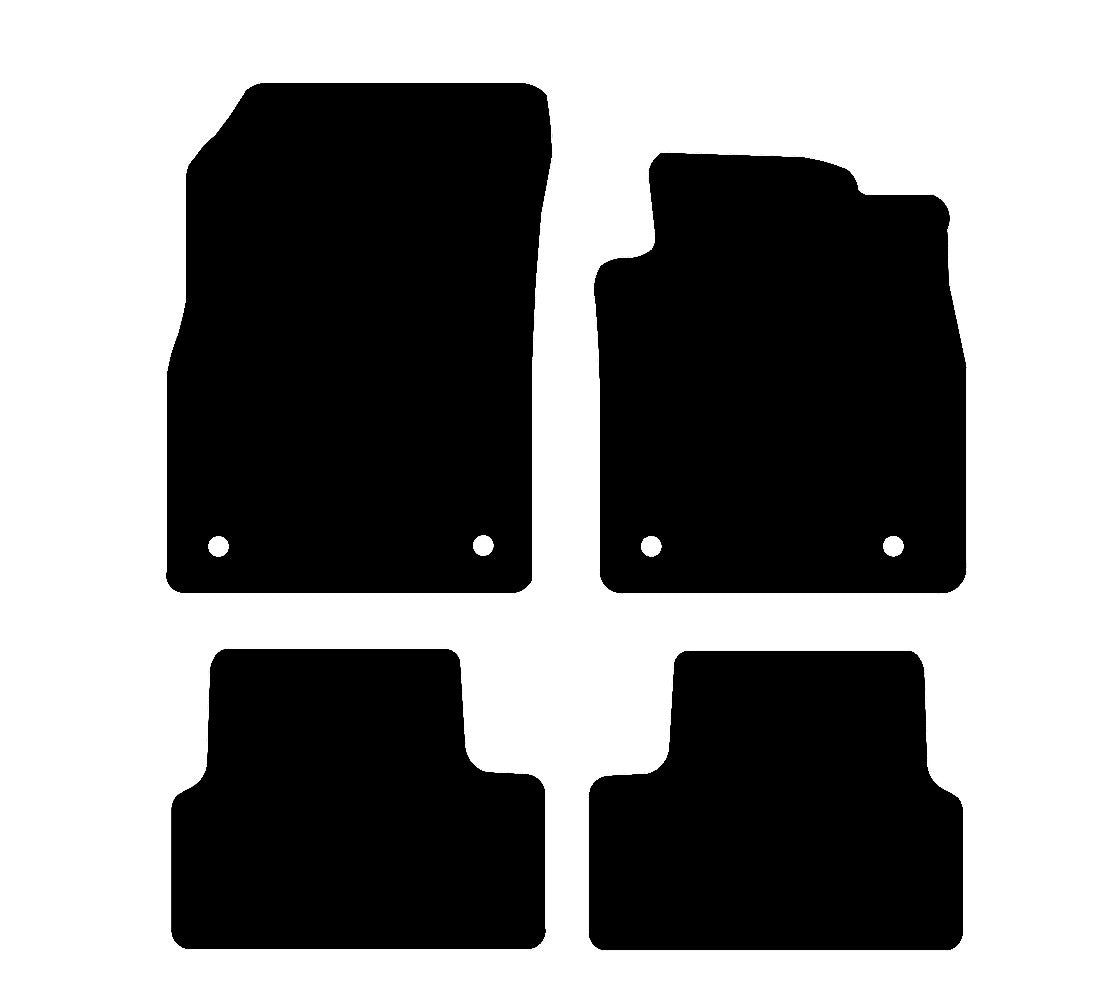 Vauxhall Astra J (MK6) 2010 - 2015 Car Mats vehicle mat pattern