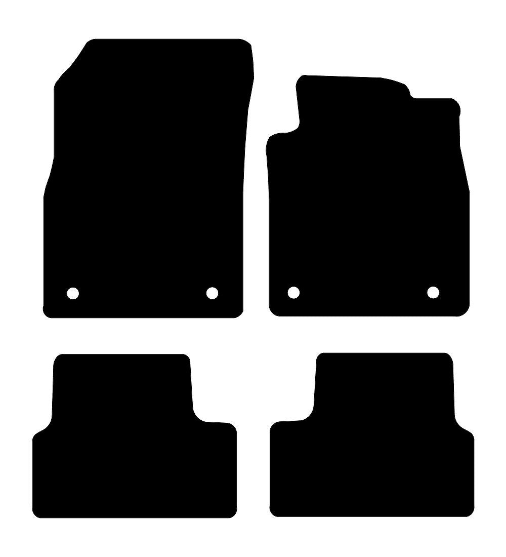 Vauxhall Astra J (MK6) (325mm Spacing) 2010 - 2015 Car Mats vehicle mat pattern