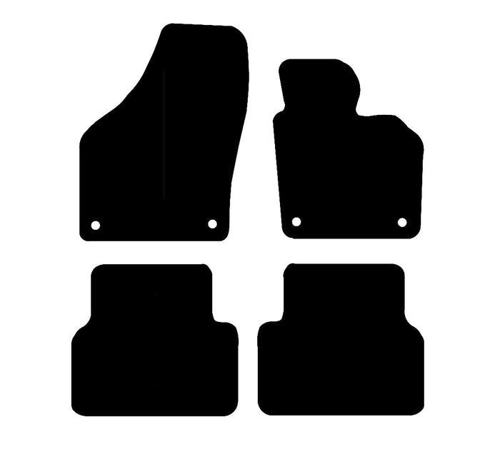 Volkswagen Tiguan 2008 - 2015 Car Mats vehicle mat pattern