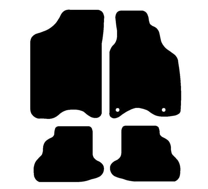 Volkswagen Lupo 1999 - 2005 Car Mats vehicle mat pattern
