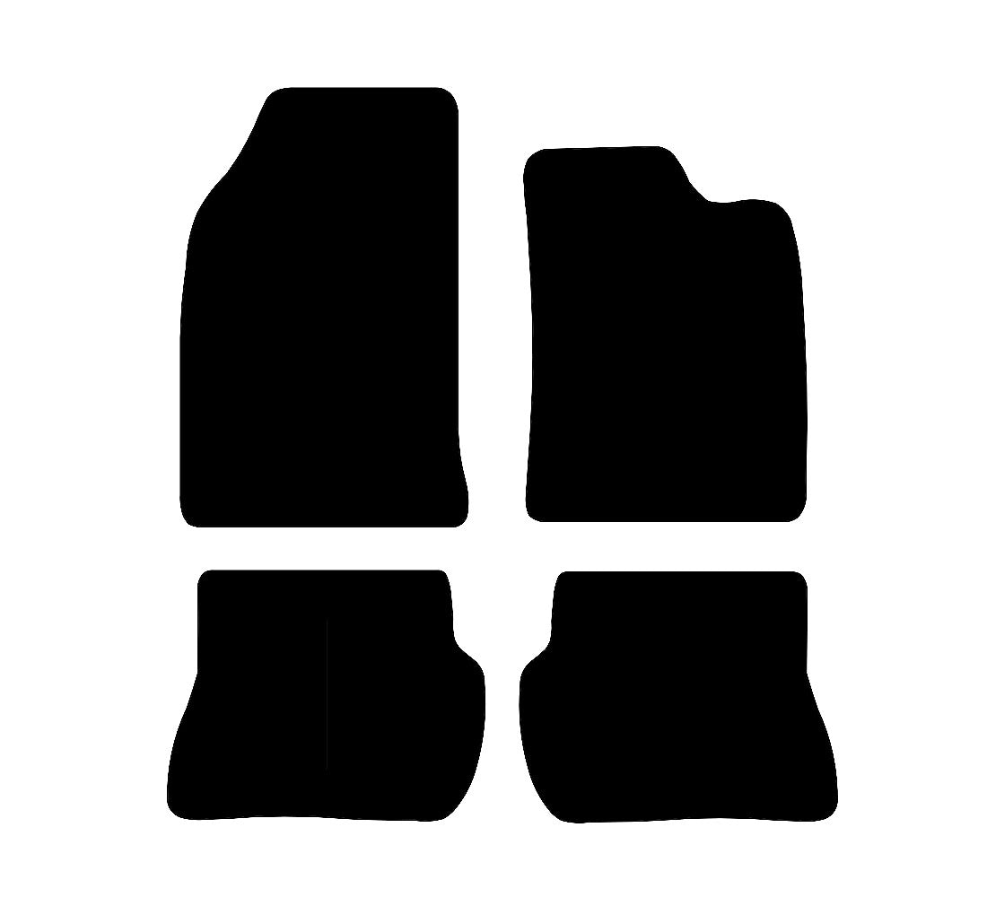 Ford Fiesta (MK6) (No Holes) 2002 - 2008 Car Mats vehicle mat pattern