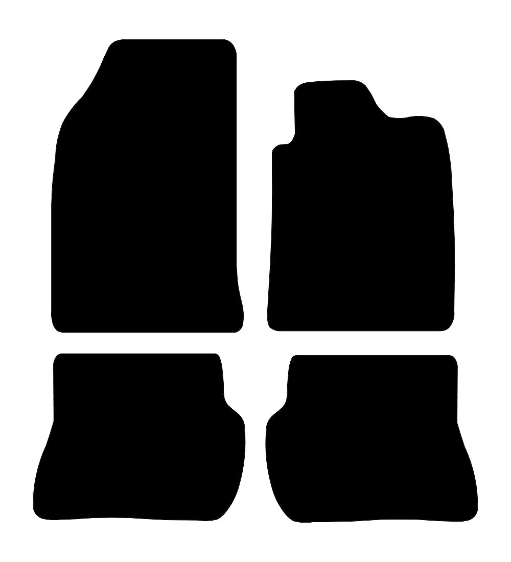 Ford Fiesta (MK6) (No Holes) (Auto) 2002 - 2008 Car Mats vehicle mat pattern