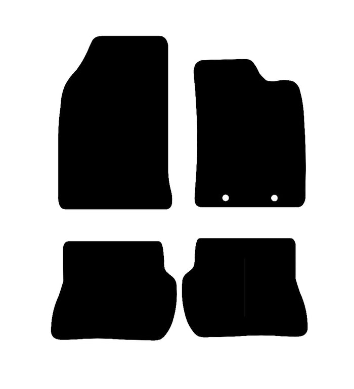 Ford Fiesta (MK6) (OEM Holes) 2002 - 2008 Car Mats vehicle mat pattern