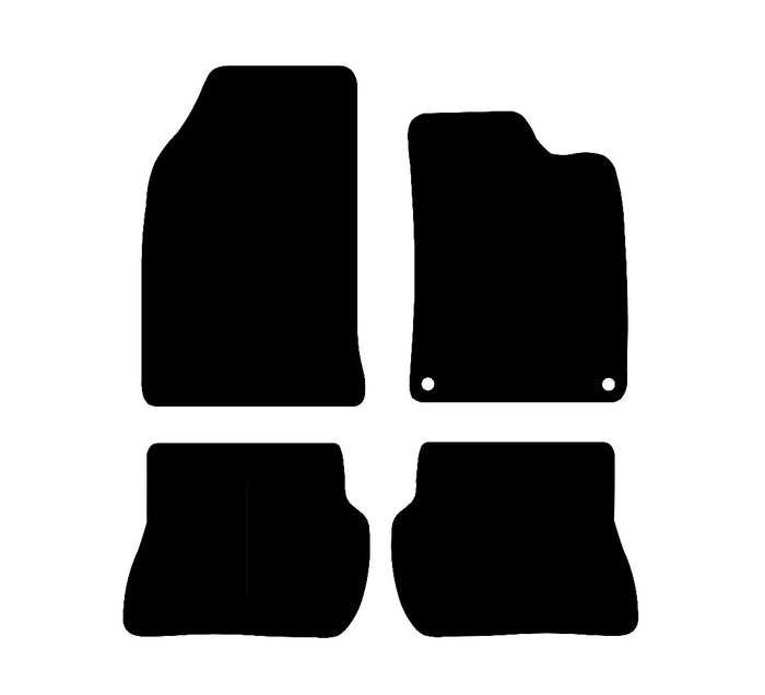 Ford Fiesta (MK6) 2002 - 2008 Car Mats vehicle mat pattern