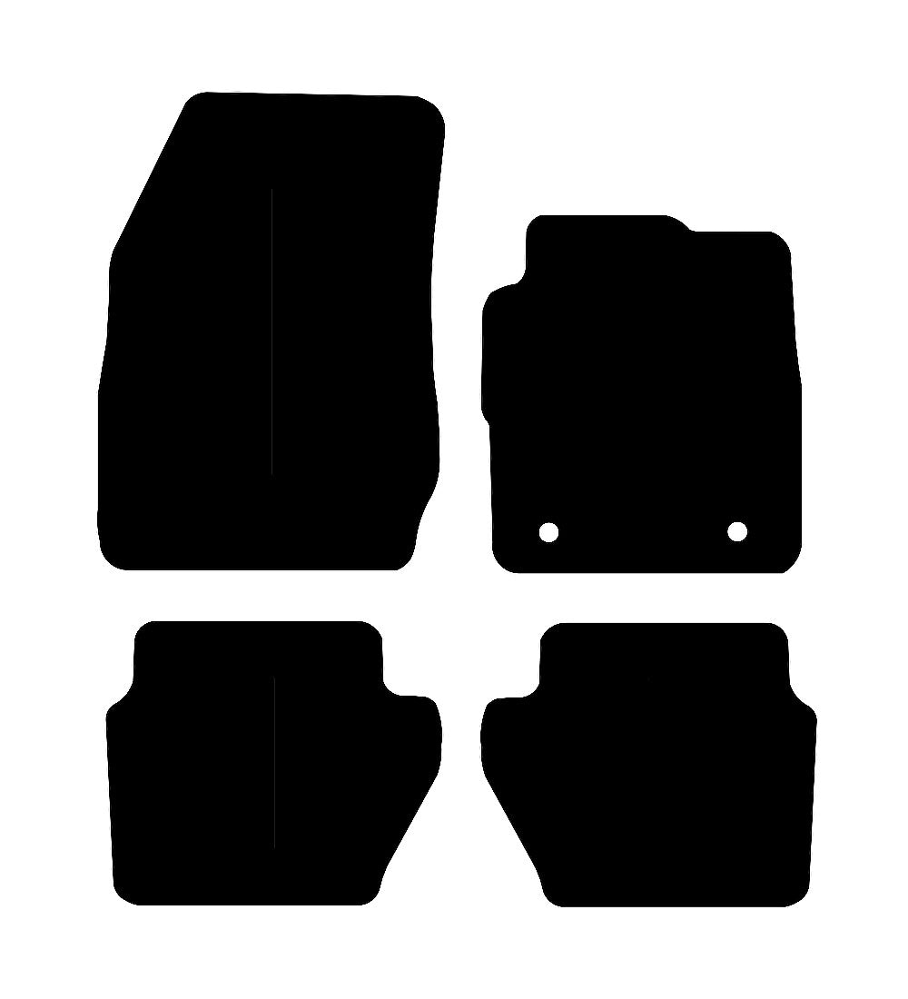 Ford Fiesta (MK7) 2009 - 2011 Car Mats vehicle mat pattern