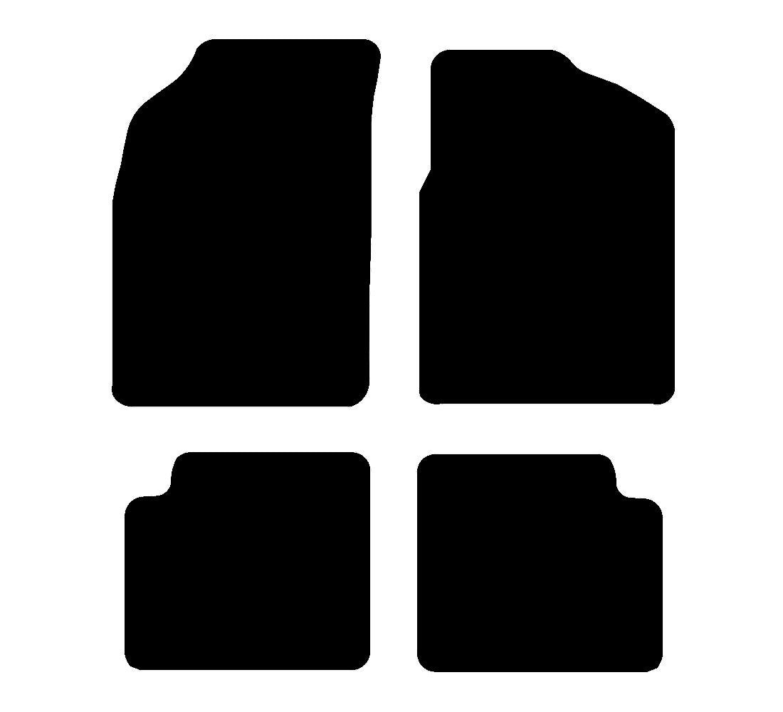 Ford KA (No Holes) 2009 - 2013 Car Mats vehicle mat pattern