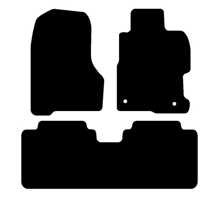 Honda Civic (5 Door) 2001 - 2006 Car Mats vehicle mat pattern