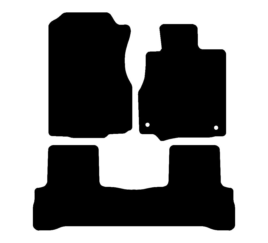 Honda CRV 2006 - 2011 Car Mats vehicle mat pattern