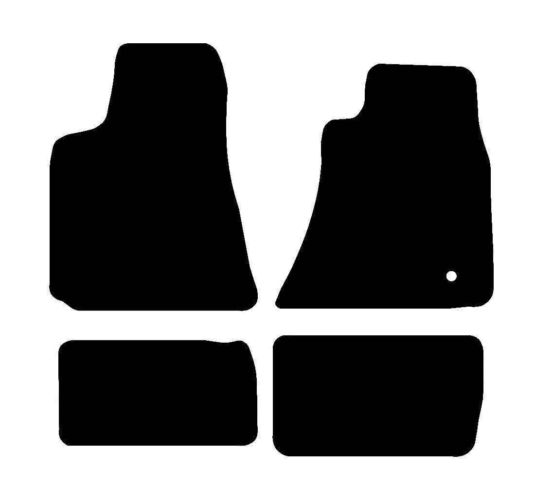 Chrysler 300C Saloon 2006 - 2011 Car Mats vehicle mat pattern