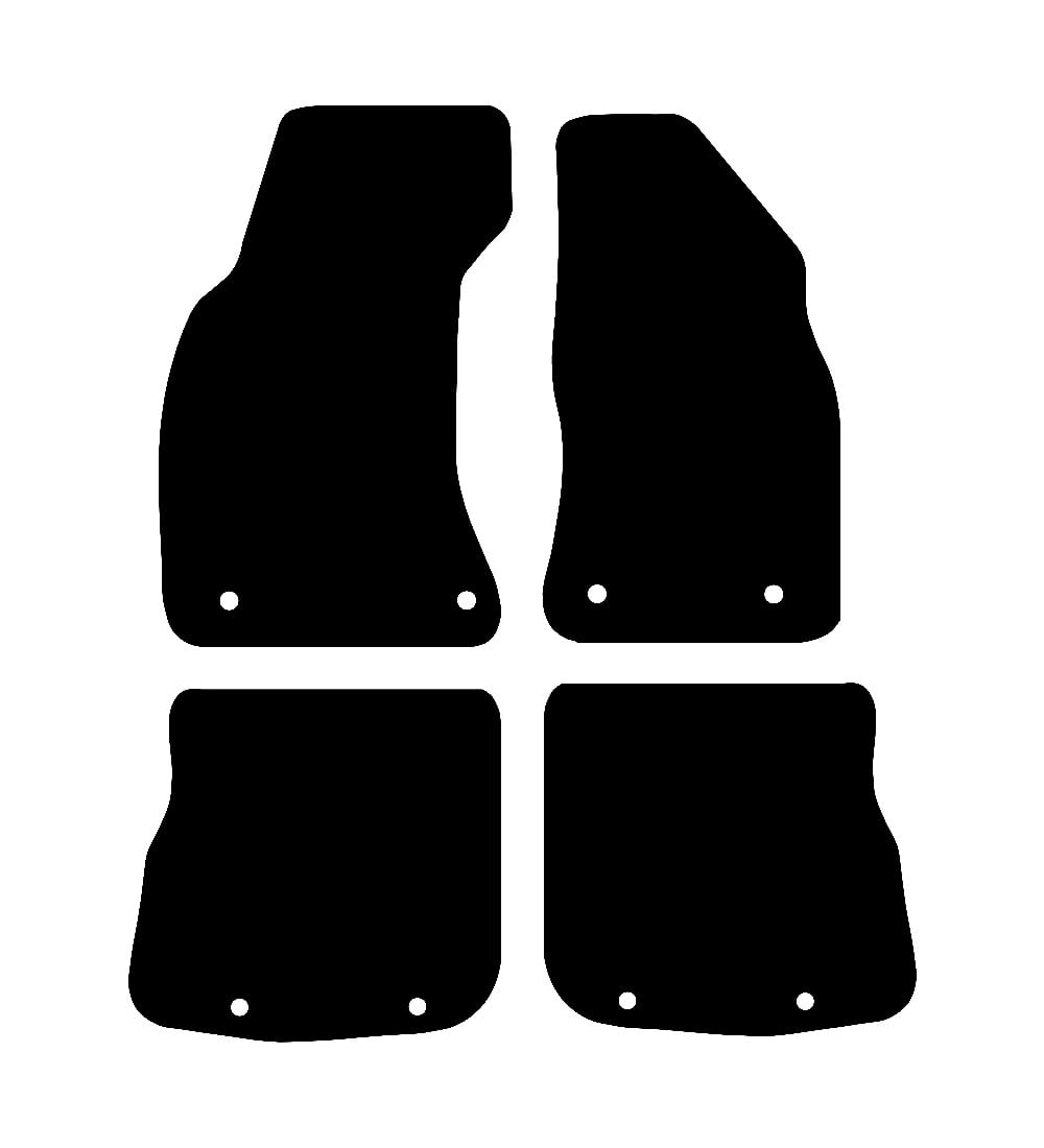 Audi A4 & S4 (MK B5) (8 Clip) 1995 - 2001 Car Mats vehicle mat pattern