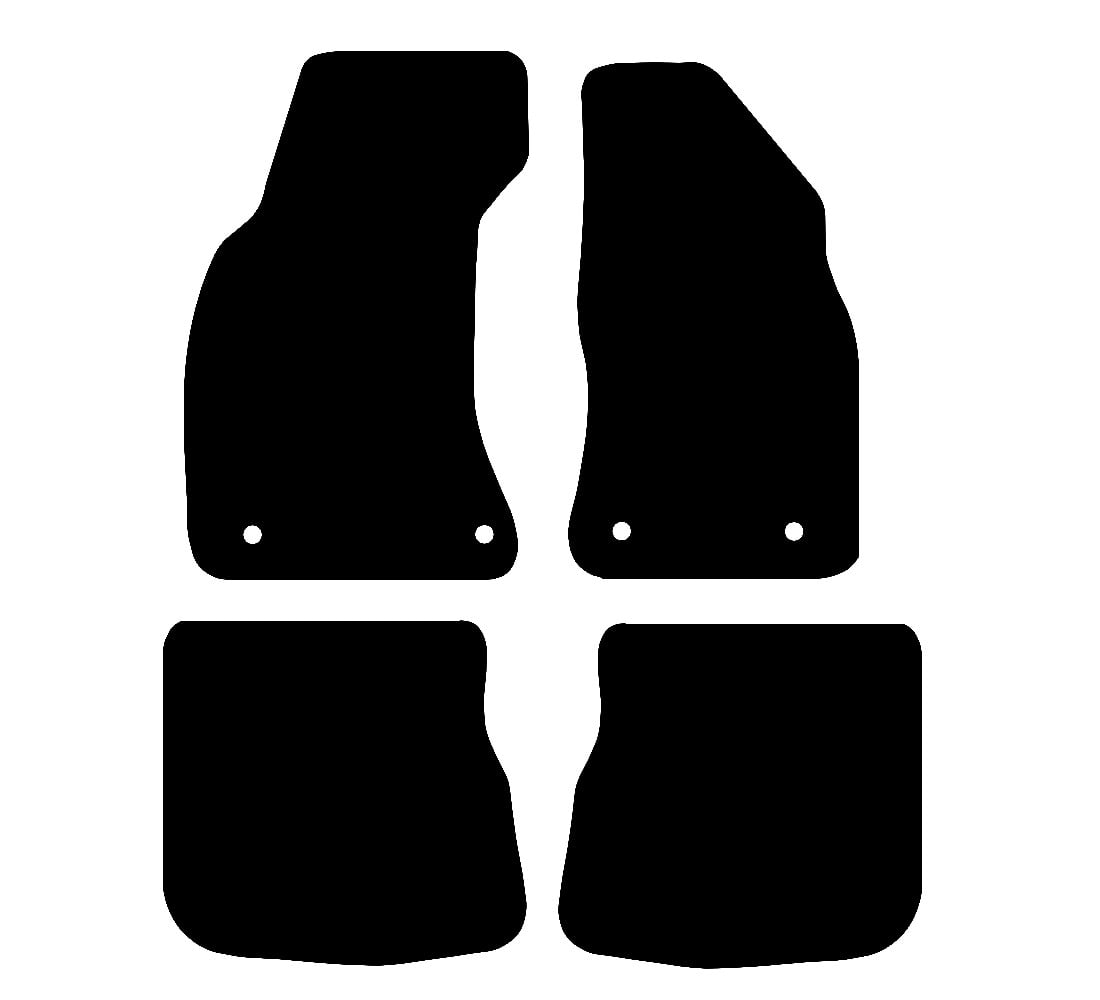 Audi A4 & S4 (MK B5) (4 Clip) 1995 - 2001 Car Mats vehicle mat pattern