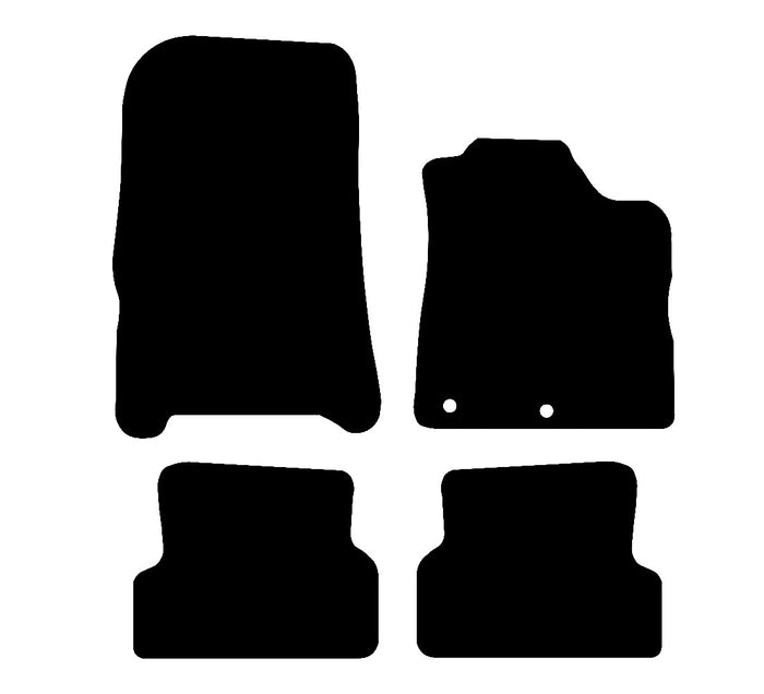 Renault Grand Modus 2004 - 2010 Car Mats vehicle mat pattern