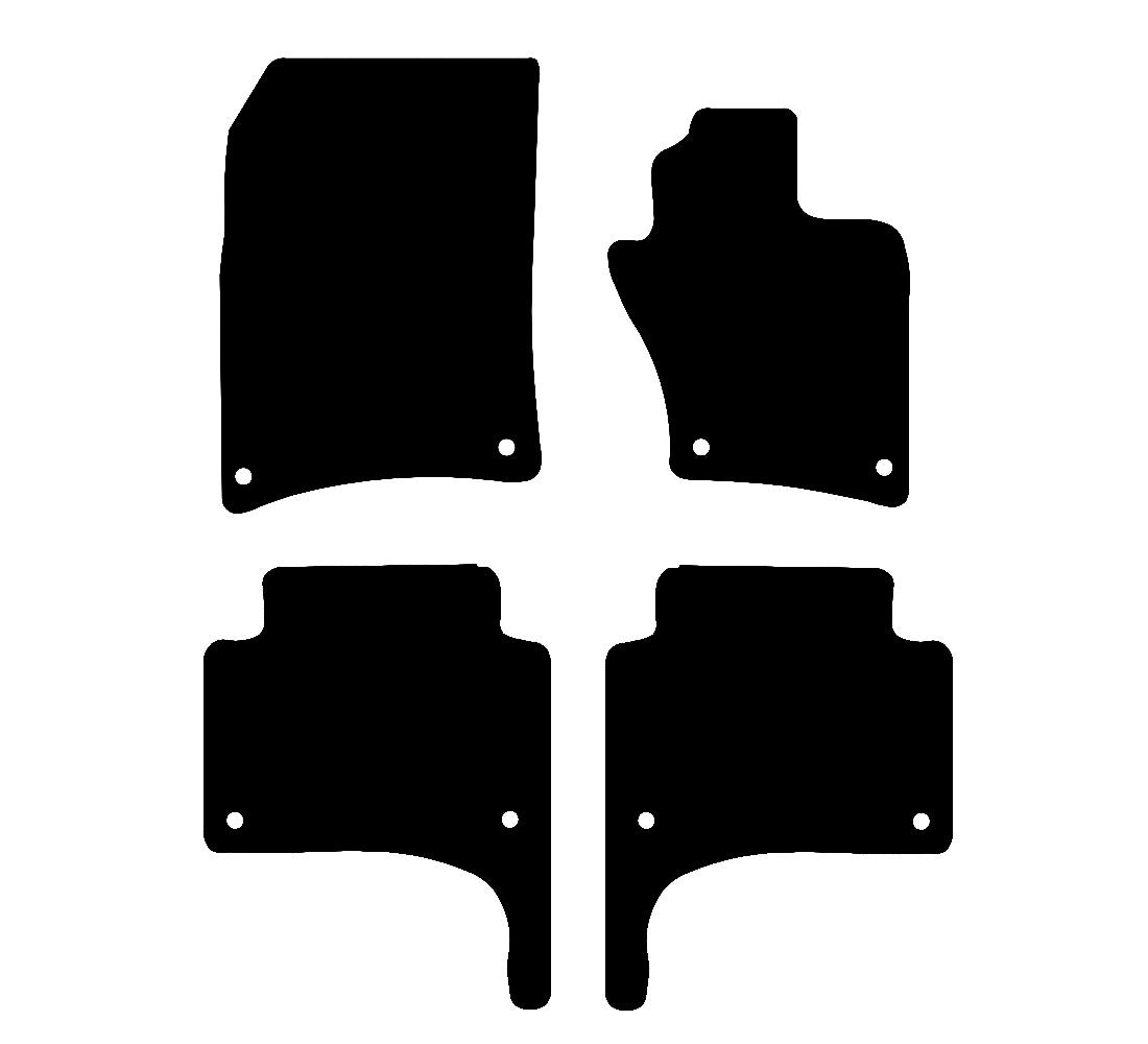 Volkswagen Touareg (Oval Clips) 2010 - 2017 Car Mats vehicle mat pattern