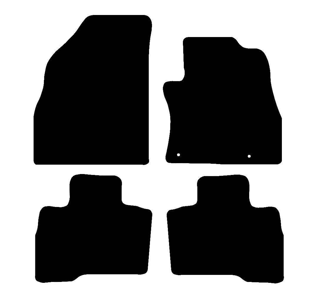 Fiat Qubo 2009 to Present Car Mats vehicle mat pattern