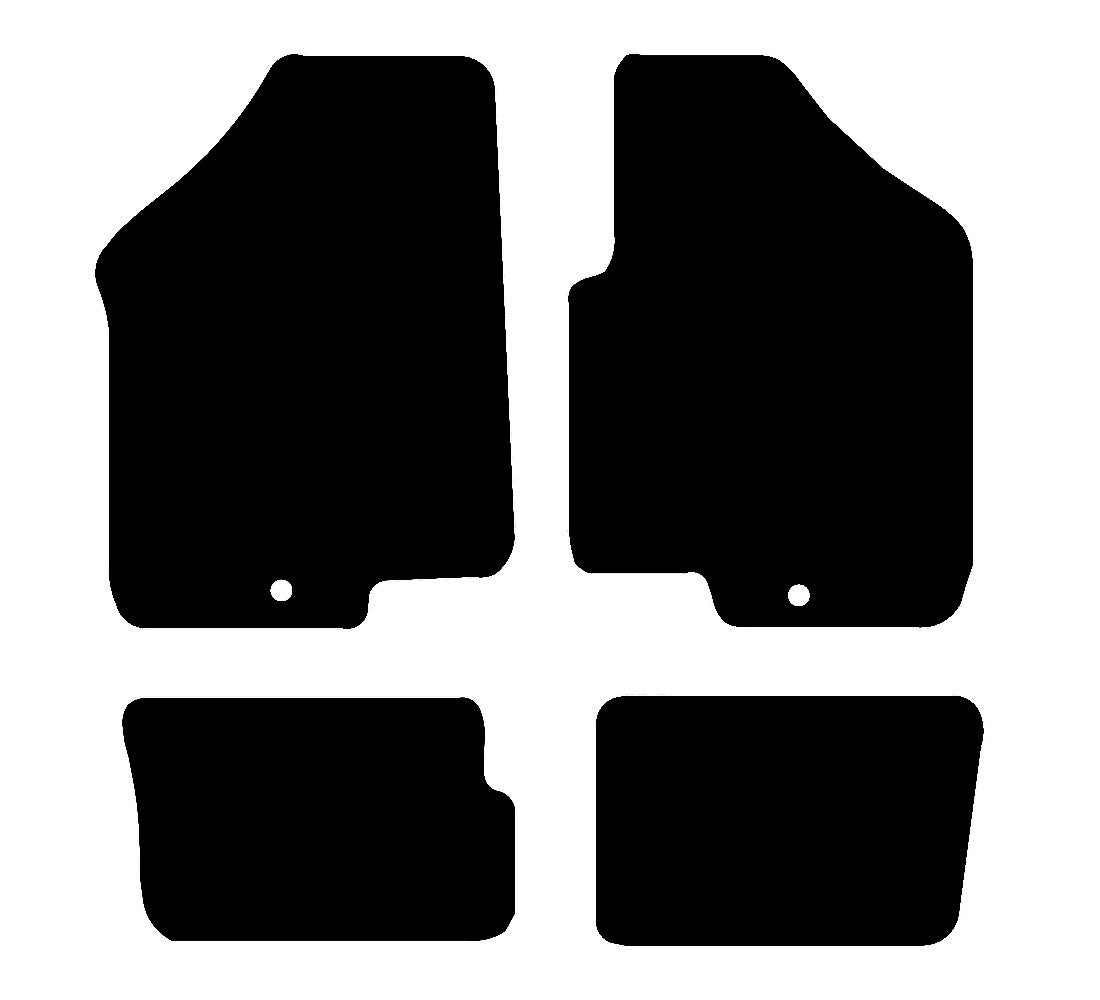 Kia Soul 2008 - 2011 Car Mats vehicle mat pattern