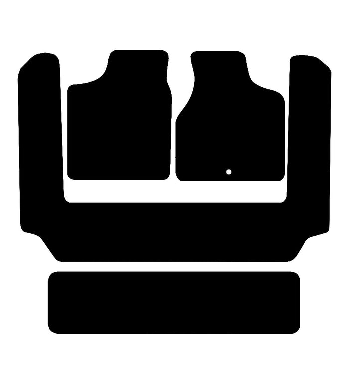 Chrysler Voyager (Pre Facelift Model) 2001 - 2004 Car Mats vehicle mat pattern