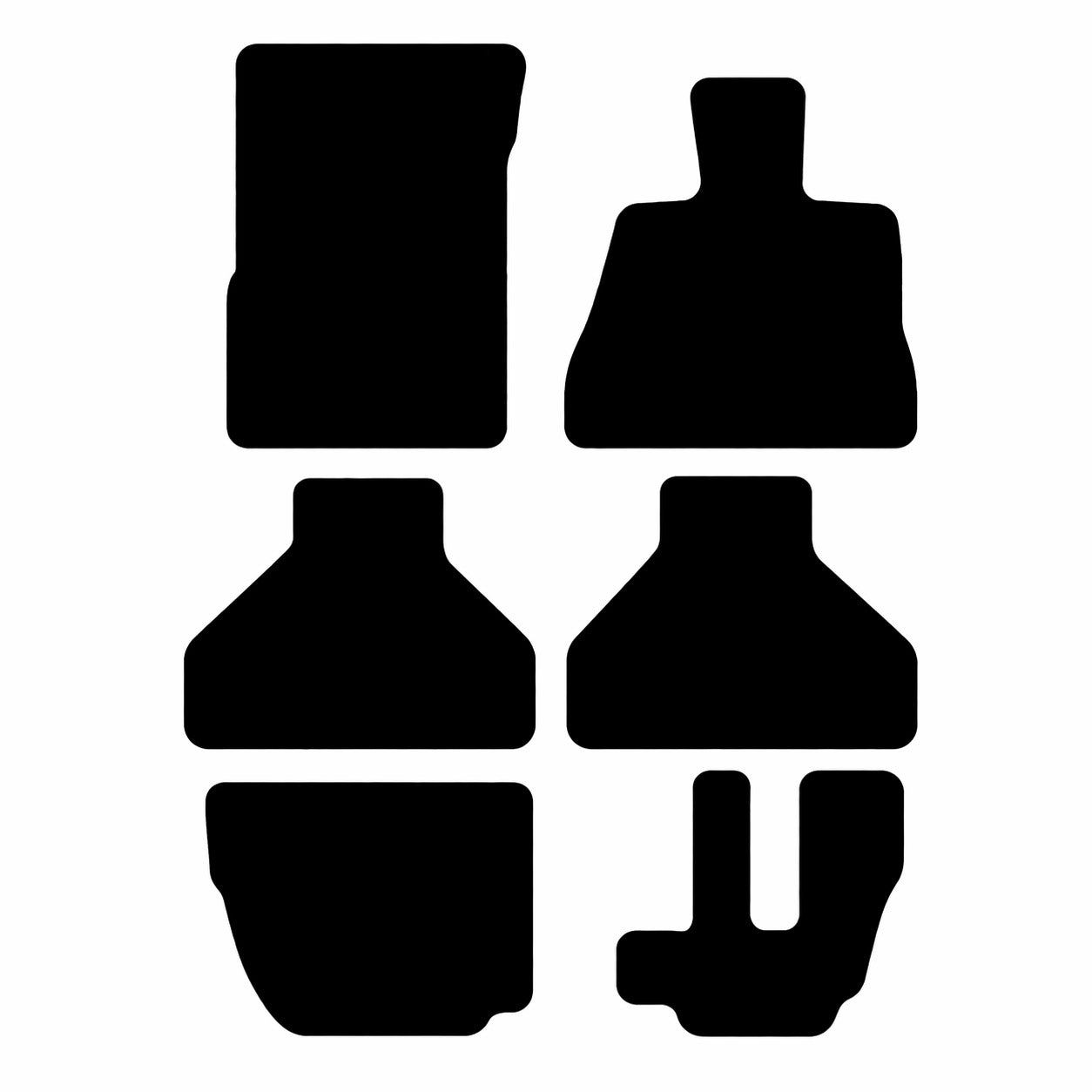 BMW X5 (E70) (6 PIECE) 2007 - 2012 Car Mats vehicle mat pattern