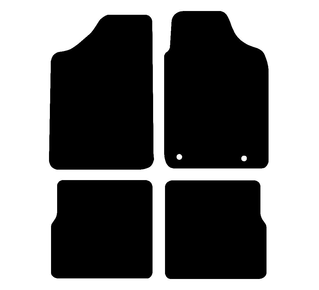 Peugeot 106 1991 - 2003 Car Mats vehicle mat pattern