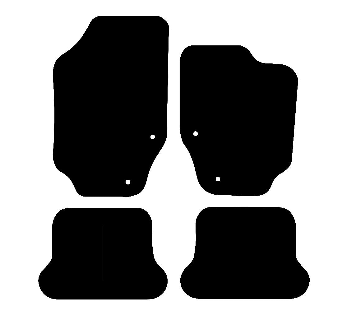 Peugeot 307 CC 2003 - 2009 Car Mats vehicle mat pattern