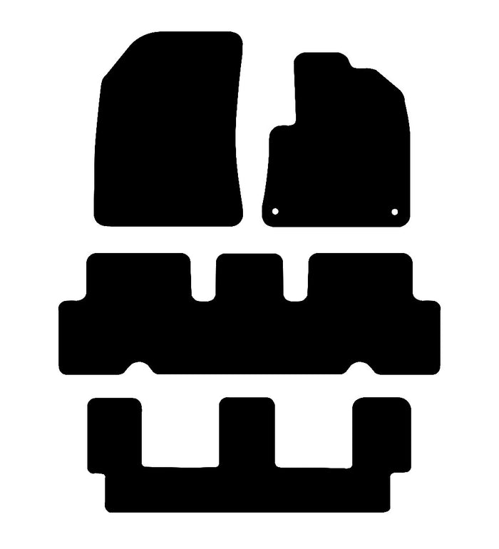 Citroen C4 Grand Picasso 2014 - 2020 Car Mats vehicle mat pattern