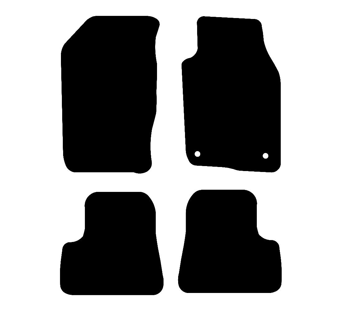 Peugeot 206 1998 - 2006 Car Mats vehicle mat pattern