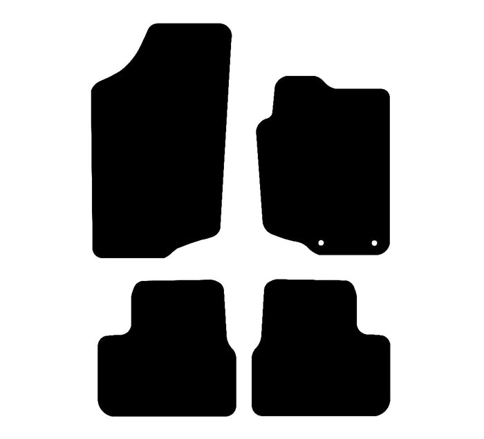Peugeot 207 2006 to Present Car Mats vehicle mat pattern