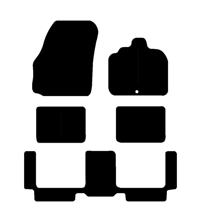 Renault Grand Scenic 2003 - 2009 Car Mats vehicle mat pattern