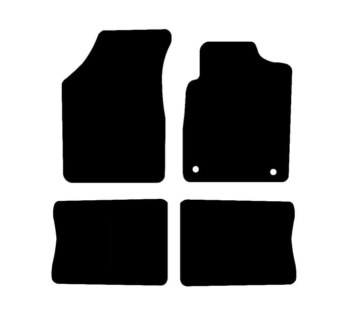 Renault Clio (MK2) 1998 - 2005 Car Mats vehicle mat pattern