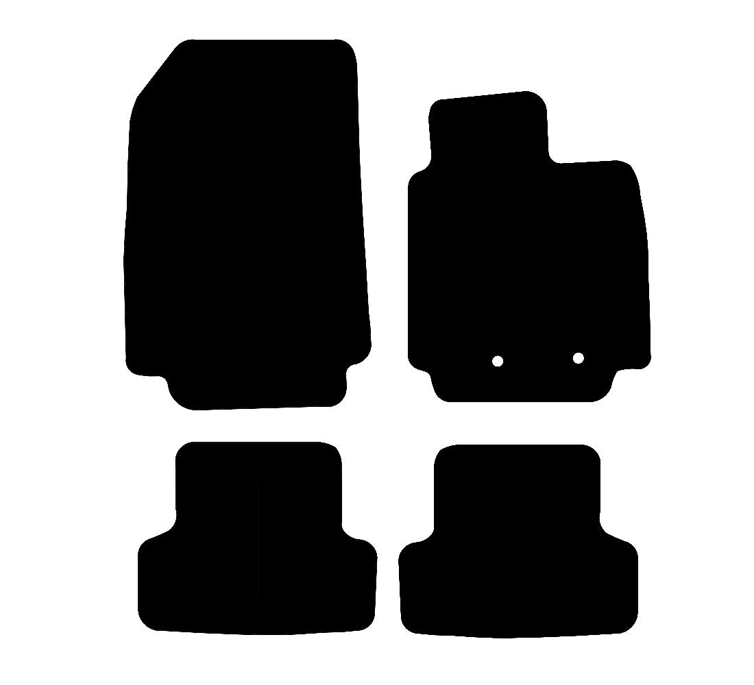 Renault Clio (MK3) 2009 - 2012 Car Mats vehicle mat pattern