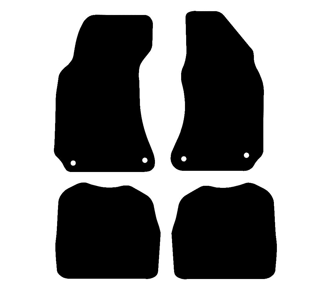 Skoda Superb (Oval Clips) 2002 - 2008 Car Mats vehicle mat pattern