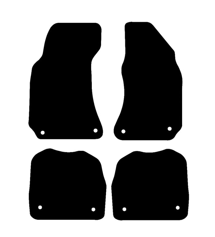 Skoda Superb (8 Round Clips) 2002 - 2008 Car Mats vehicle mat pattern