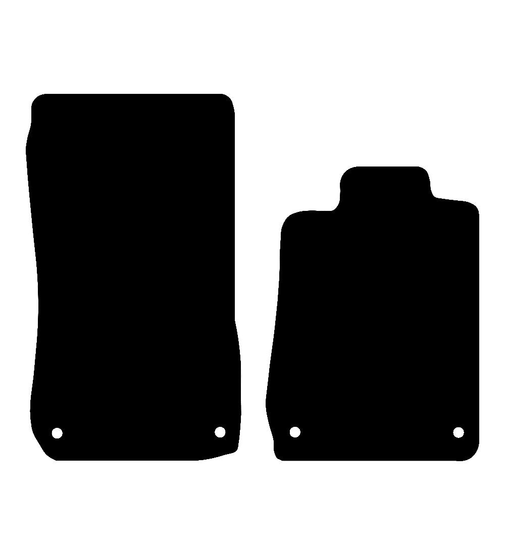 Mercedes SLK (Clips) 1996 - 2004 Car Mats vehicle mat pattern