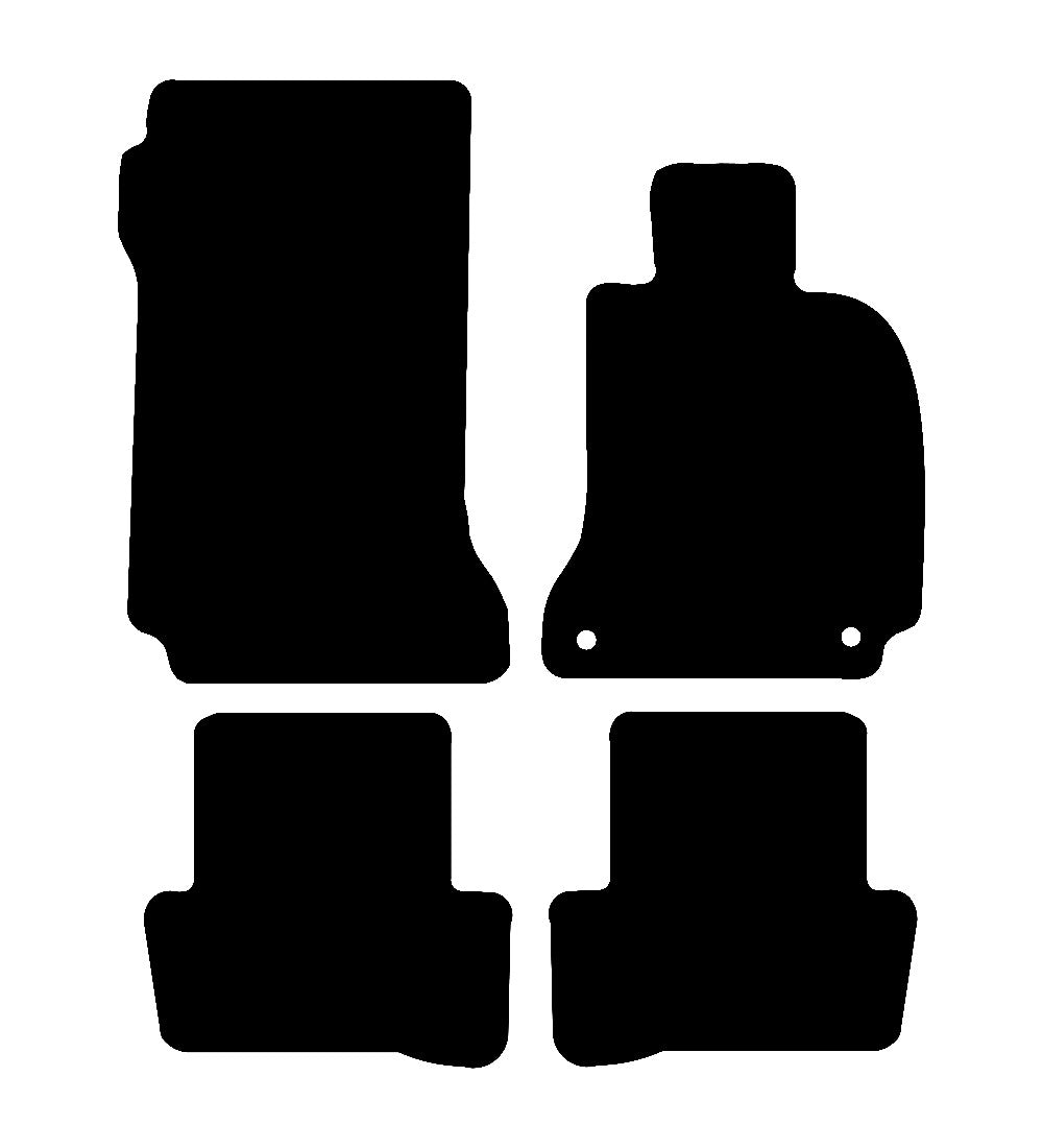 Mercedes C Class 2007 - 2010 Car Mats vehicle mat pattern