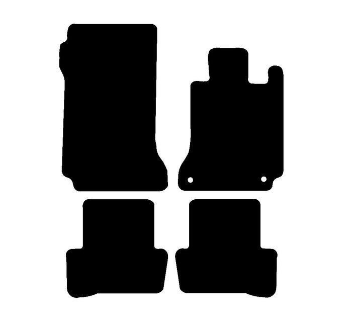 Mercedes C Class (Automatic) 2007 - 2010 Car Mats vehicle mat pattern