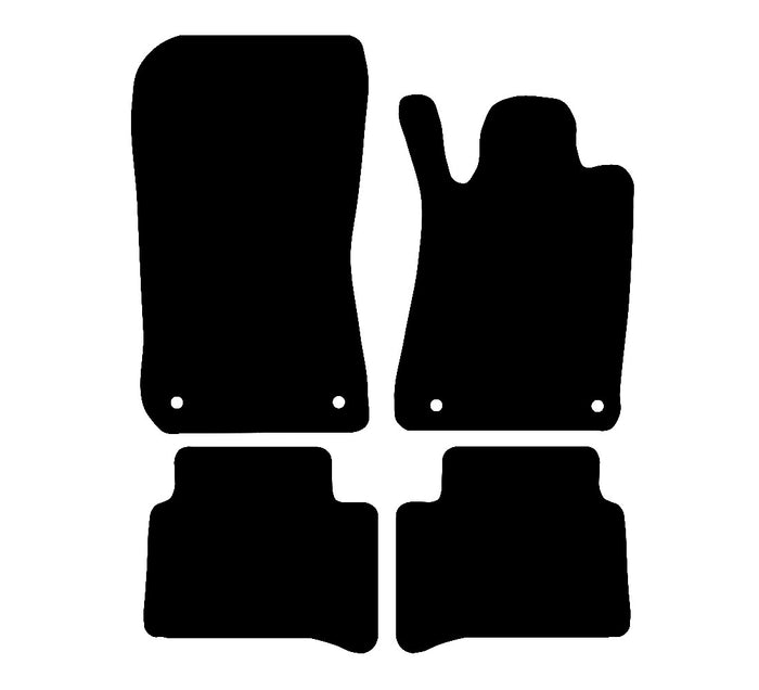 Mercedes E Class 2002 - 2009 Car Mats vehicle mat pattern