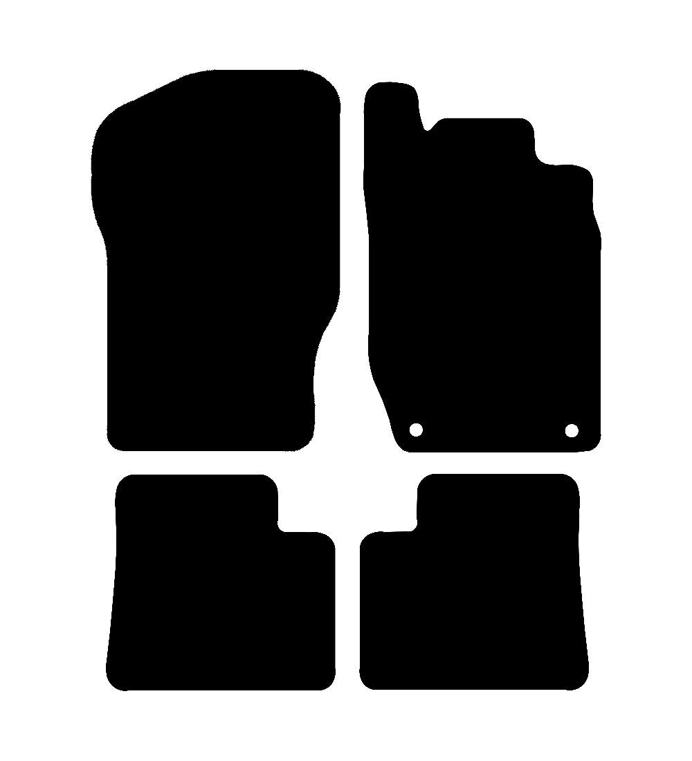Mercedes ML 2005 - 2012 Car Mats vehicle mat pattern