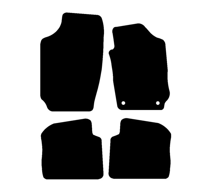Skoda Fabia 2000 - 2007 Car Mats vehicle mat pattern