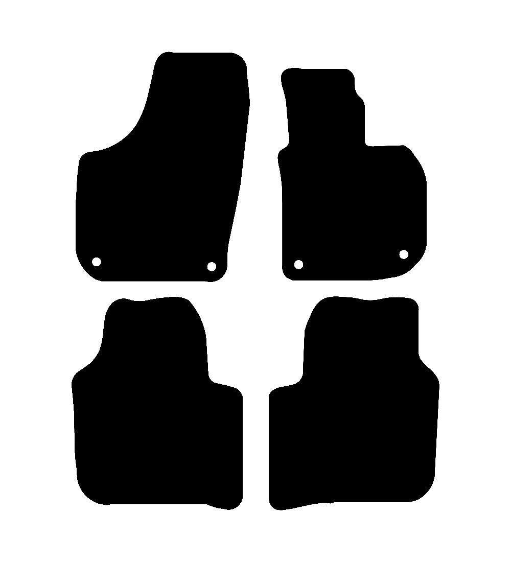 Skoda Superb (Oval Clips) 2008 - 2014 Car Mats vehicle mat pattern