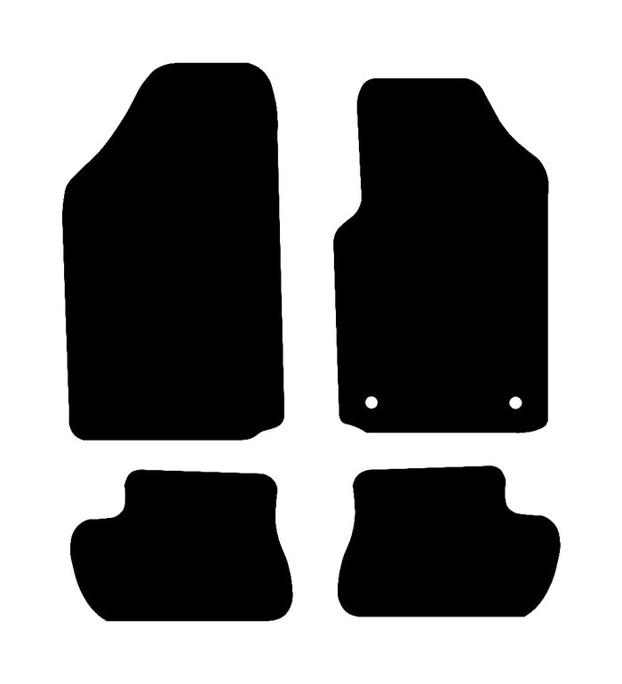 Citroen C2 2003 - 2010 Car Mats vehicle mat pattern