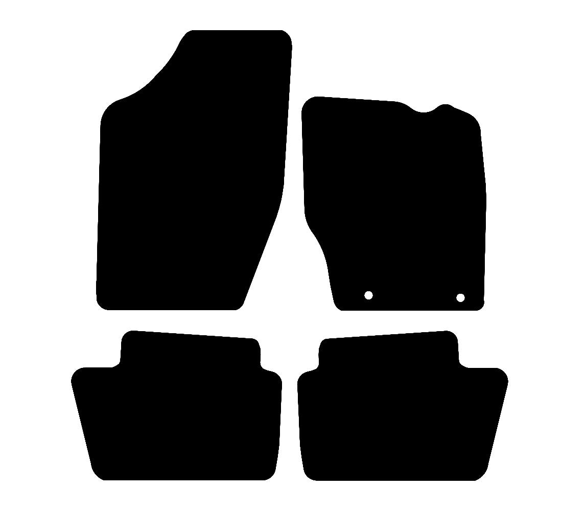 Citroen C4 2004 - 2010 Car Mats vehicle mat pattern